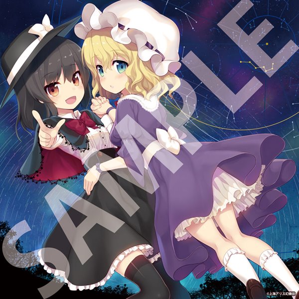 【新品】東方Project 正方形フルカラータペストリー「秘封倶楽部」 illust.皆村春樹 / アキバホビー／株式会社イザナギ