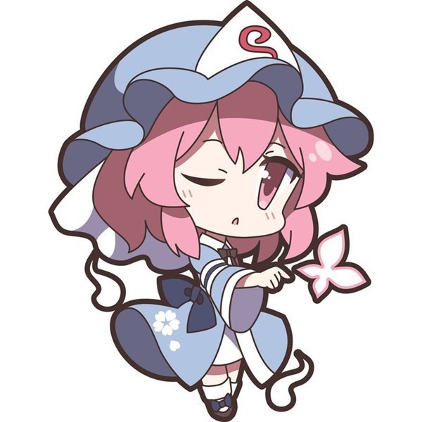 【新品】東方Project アクリルキーホルダー ゆるっととうほう 16 西行寺幽々子 / アキバホビー／株式会社イザナギ 入荷予定:2017年10月頃