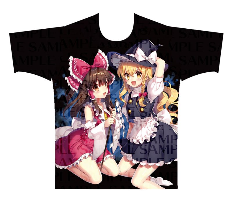 【新品】東方Project フルカラーTシャツ 霊夢&魔理沙 illust.まさる.jp サイズXXL / アキバホビー／株式会社イザナギ 発売日:2018年10月頃