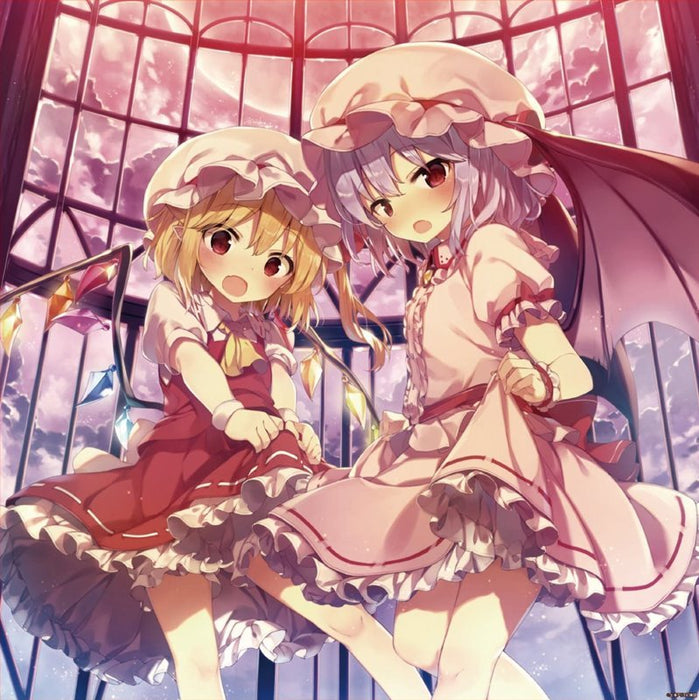 【新品】東方Project 正方形タペストリー「レミリア&フラン」 illust.shnva / アキバホビー／株式会社イザナギ 発売日:2018年11月頃