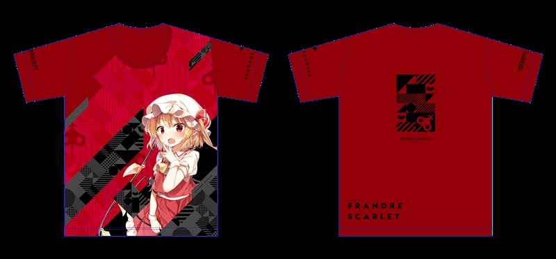 【新品】東方Project フルカラーTシャツ フランドール・スカーレット illust.shnva サイズXXL / アキバホビー／株式会社イザナギ 発売日:2020年02月頃